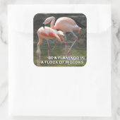 Pink Flamingos Sticker (Tasche)