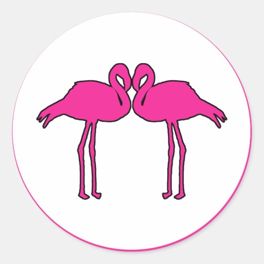 Pink Flamingos Stickers (Vorderseite)