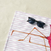 Pink Flamingos Strandtuch (Beispiel)