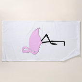 Pink Flamingos Strandtuch (Vorderseite)