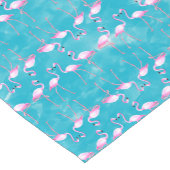 Pink Flamingos Summer Beach Kurzer Tischläufer (Ecke)