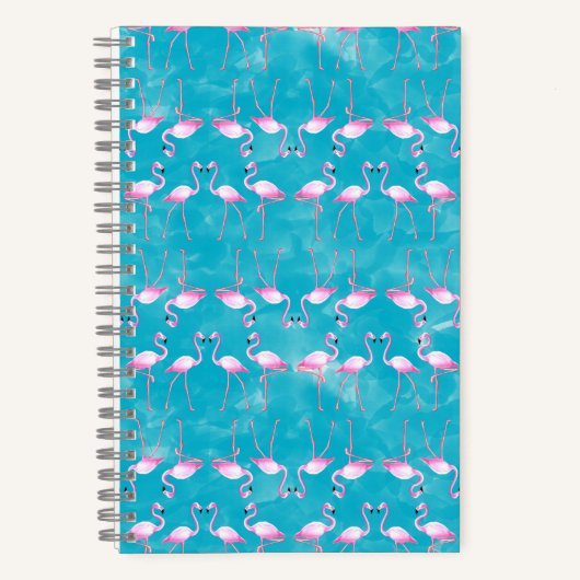 Pink Flamingos Summer Beach Notizblock (Vorderseite)