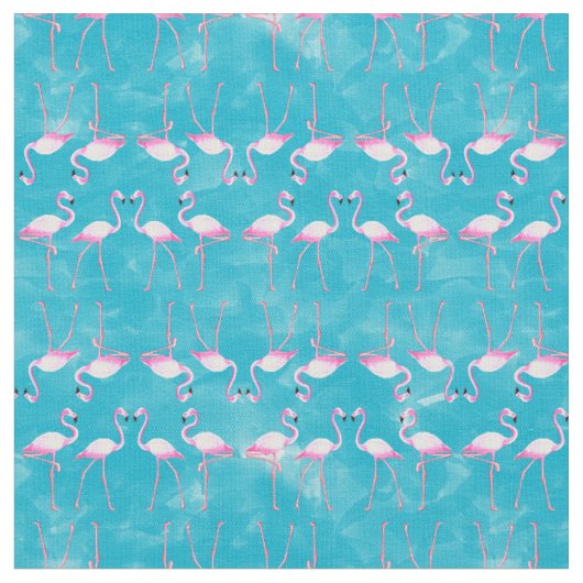 Pink Flamingos Summer Beach Stoff (Nahaufnahme)