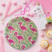 Pink Flamingos Tropical Pattern Paper Teller (Party)