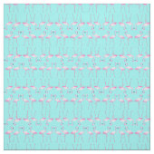 Pink Flamingos Turqouise Summer Beach Stoff (Muster)