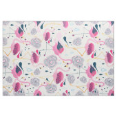Pink Flamingos und Blume Muster Stoff (Yard (91,4 cm))