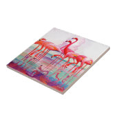 Pink Flamingos von Francis Lee Jaques Fliese (Seite)