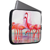 Pink Flamingos von Francis Lee Jaques Laptopschutzhülle (Vorne Rechts)