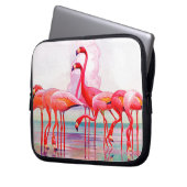 Pink Flamingos von Francis Lee Jaques Laptopschutzhülle (Vorderseite Links)