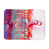 Pink Flamingos von Francis Lee Jaques Magnet (Horizontal)