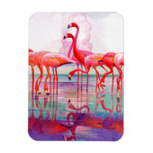 Pink Flamingos von Francis Lee Jaques Magnet (Vertikal)