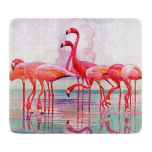 Pink Flamingos von Francis Lee Jaques Schneidebrett