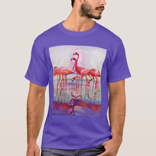 Pink Flamingos von Francis Lee Jaques T-Shirt (Vorderseite)
