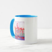 Pink Flamingos von Francis Lee Jaques Tasse (Vorderseite Links)