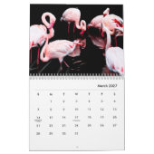 Pink Flamingos Wall Calendar Kalender (Mär 2027)
