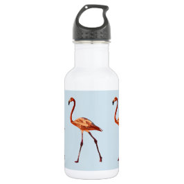 Pink Flamingos Wasserflasche