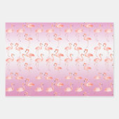 Pink Flamingos Watercolor   Geschenkpapier Set (Vorderseite 2)