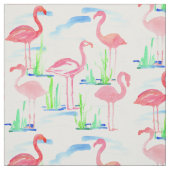Pink Flamingos Watercolor Stoff (Muster)