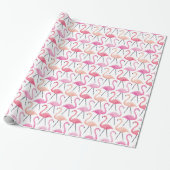 Pink Flamingos Wrapping Paper Geschenkpapier (Ungerollt)