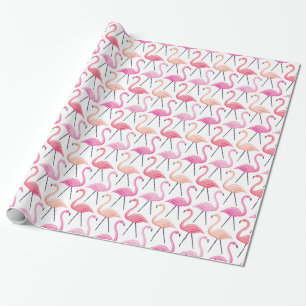 Pink Flamingos Wrapping Paper Geschenkpapier