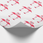 Pink Flamingos Wrapping Paper Geschenkpapier (Ecke)