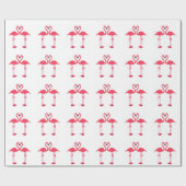 Pink Flamingos Wrapping Paper Geschenkpapier (Flach)
