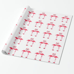 Pink Flamingos Wrapping Paper Geschenkpapier