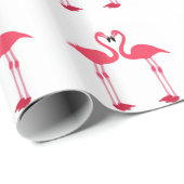 Pink Flamingos Wrapping Paper Geschenkpapier (Rolleneckpunkt)