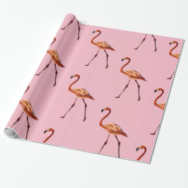 Pink Flamingos Zeichnend Wrapping Paper Geschenkpapier