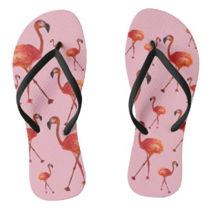 Pink Flamingp Flip Flops Badesandalen