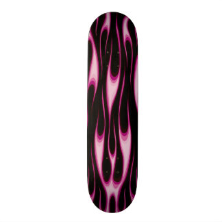 Pink-Flammen Skateboard