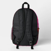 Pink Flare Night Sky Bedruckter Rucksack (Rückseite)