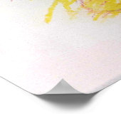 Pink Flat Bouquet Poster (Ecke)