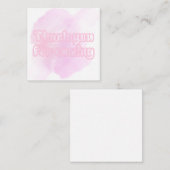 Pink Flat Note Card Mitteilungskarte (Vorne/Hinten)