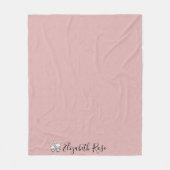 Pink-Fleece mit Bunnies Blanket personalisieren Fleecedecke (Vorderseite)