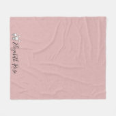 Pink-Fleece mit Bunnies Blanket personalisieren Fleecedecke (Vorderseite (Horizontal))