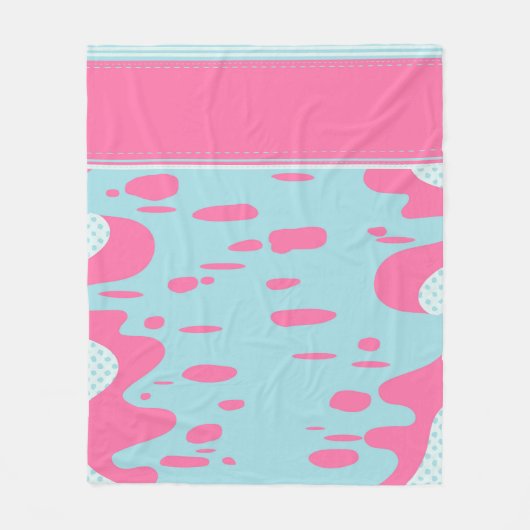 Pink Fleecedecke (Vorderseite)