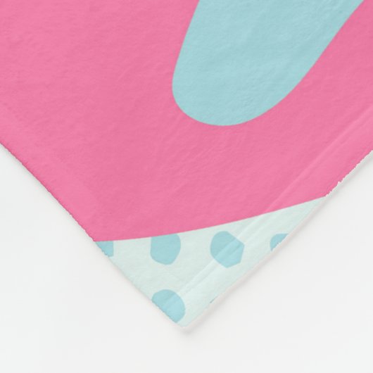 Pink Fleecedecke (Ecke)
