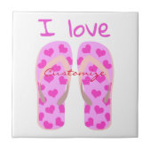 Pink Flip Flops Thunder_Cove Fliese (Vorderseite)