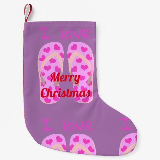 Pink Flip Flops Thunder_Cove Kleiner Weihnachtsstrumpf (Vorderseite)