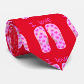 Pink Flip Flops Thunder_Cove Krawatte (Gerollt)