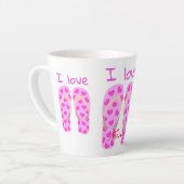 Pink Flip Flops Thunder_Cove Milchtasse (Linke Ecke)