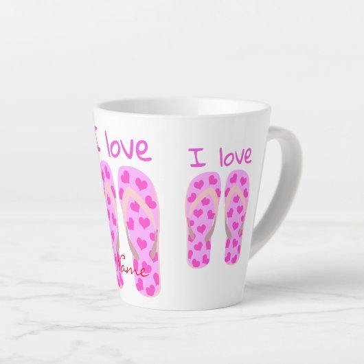 Pink Flip Flops Thunder_Cove Milchtasse (Rechte Ecke)