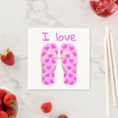 Pink Flip Flops Thunder_Cove Serviette (Beispiel)