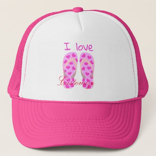 Pink Flip Flops Thunder_Cove Truckerkappe (Vorderseite)