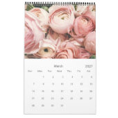 Pink Floral 2025 Calender Kalender (Mär 2027)