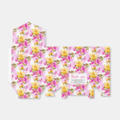 Pink Floral 25th Wedding Anniversary Geschenkschachtel (Ungefaltet)