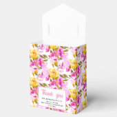 Pink Floral 25th Wedding Anniversary Geschenkschachtel (Geöffnet)