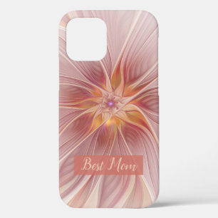Pink Floral Abstraktes Fraktal Blume Beste Mama Case-Mate iPhone Hülle
