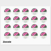 PInk Floral Address Stickers (Blatt)